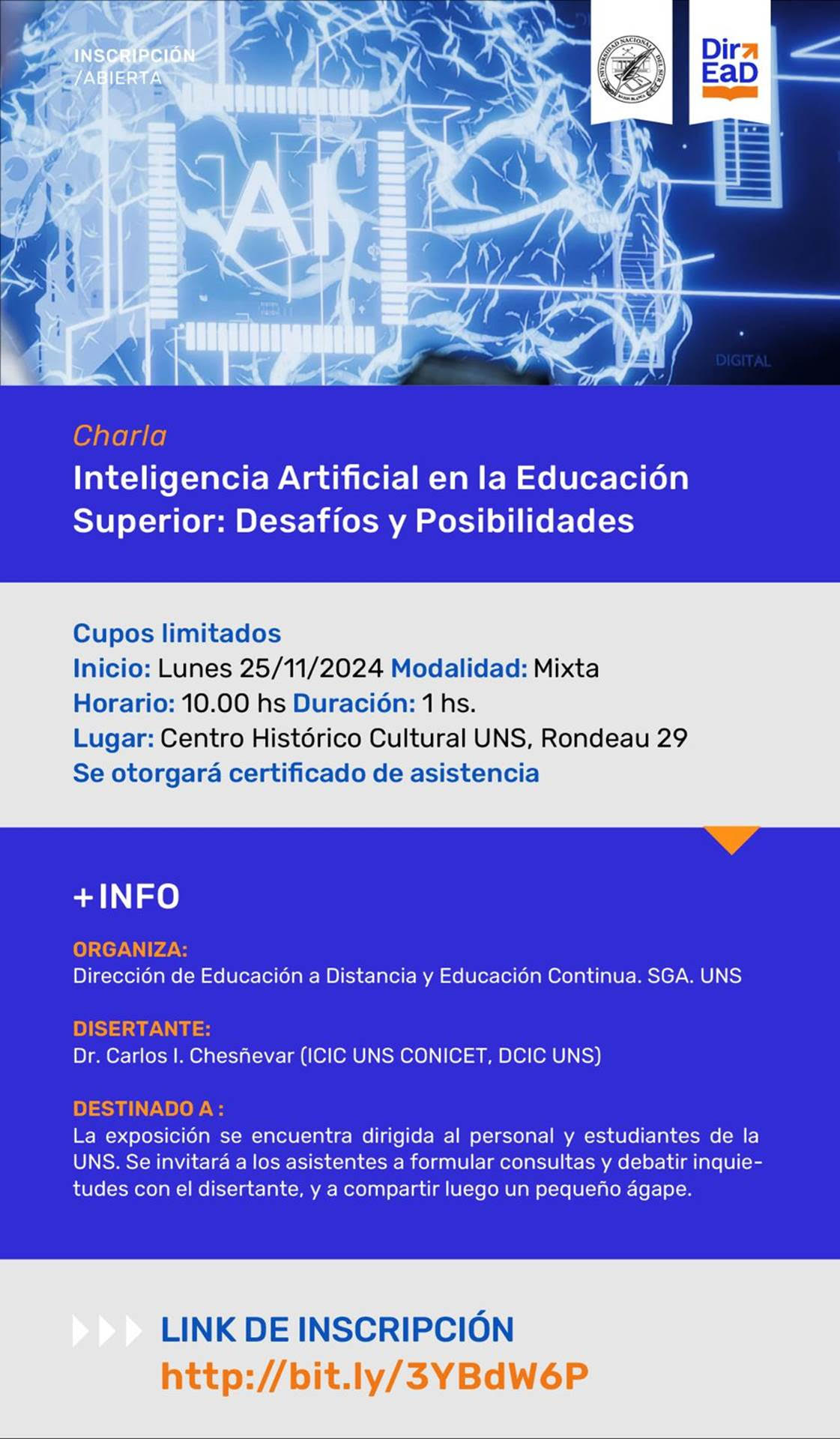 Charla sobre IA